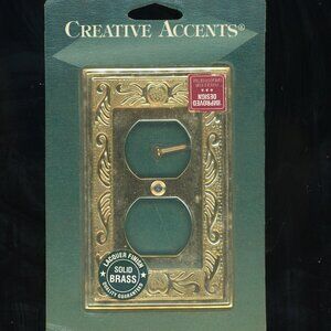 Creative Accents Solid Brass & Lacquer Finish Outlet Cover